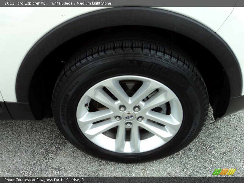 White Suede / Medium Light Stone 2011 Ford Explorer XLT