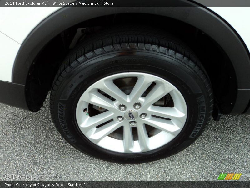 White Suede / Medium Light Stone 2011 Ford Explorer XLT