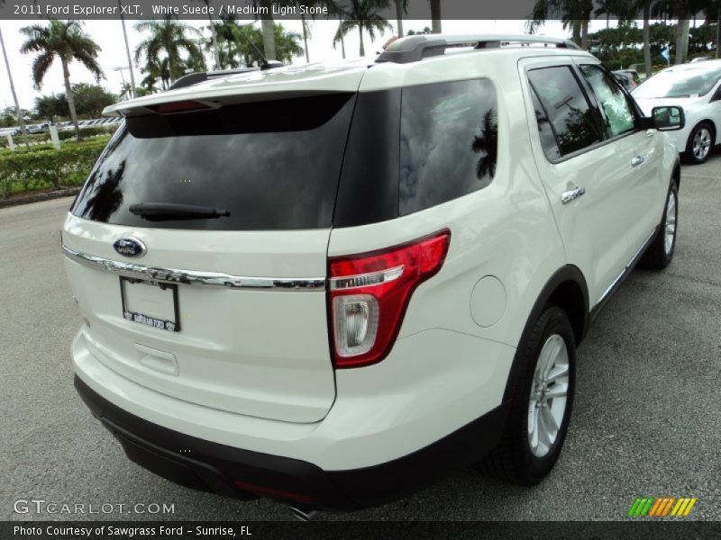 White Suede / Medium Light Stone 2011 Ford Explorer XLT