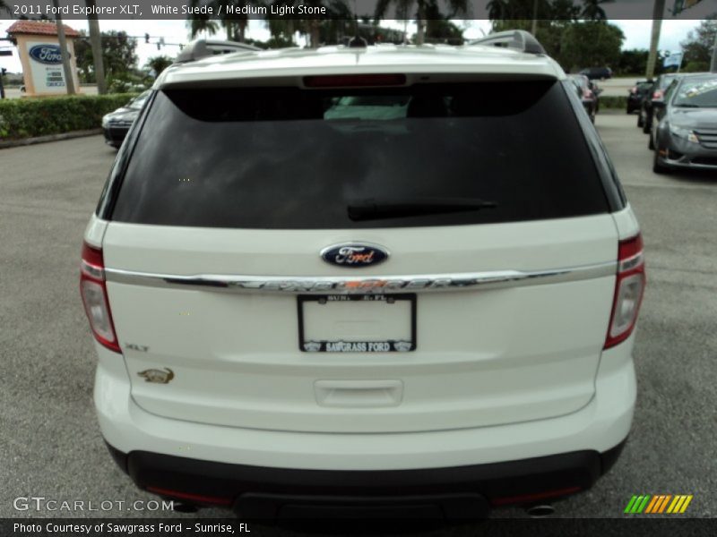 White Suede / Medium Light Stone 2011 Ford Explorer XLT