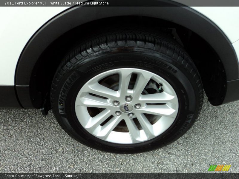 White Suede / Medium Light Stone 2011 Ford Explorer XLT