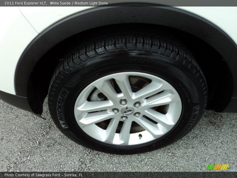 White Suede / Medium Light Stone 2011 Ford Explorer XLT