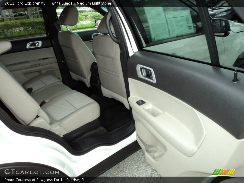 White Suede / Medium Light Stone 2011 Ford Explorer XLT