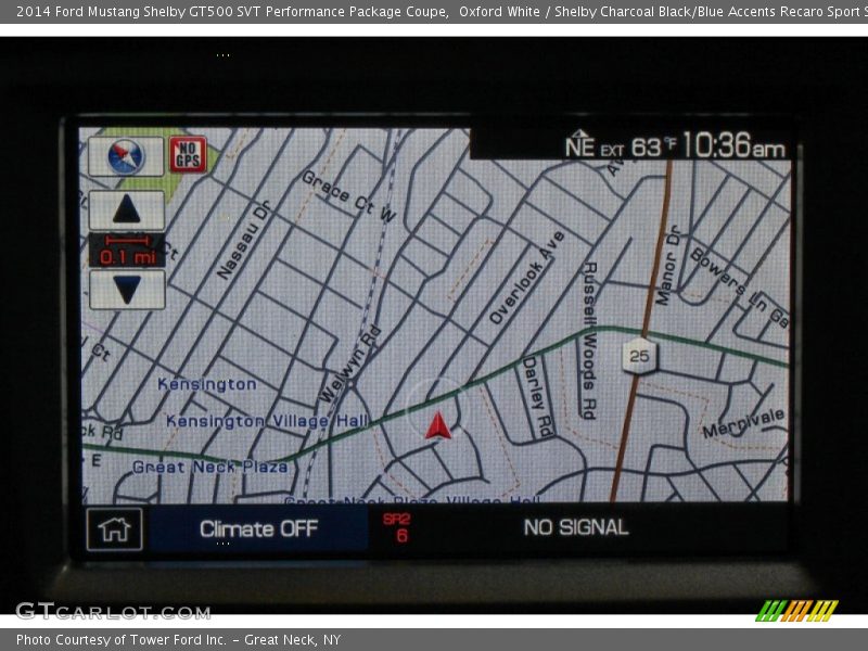 Navigation of 2014 Mustang Shelby GT500 SVT Performance Package Coupe