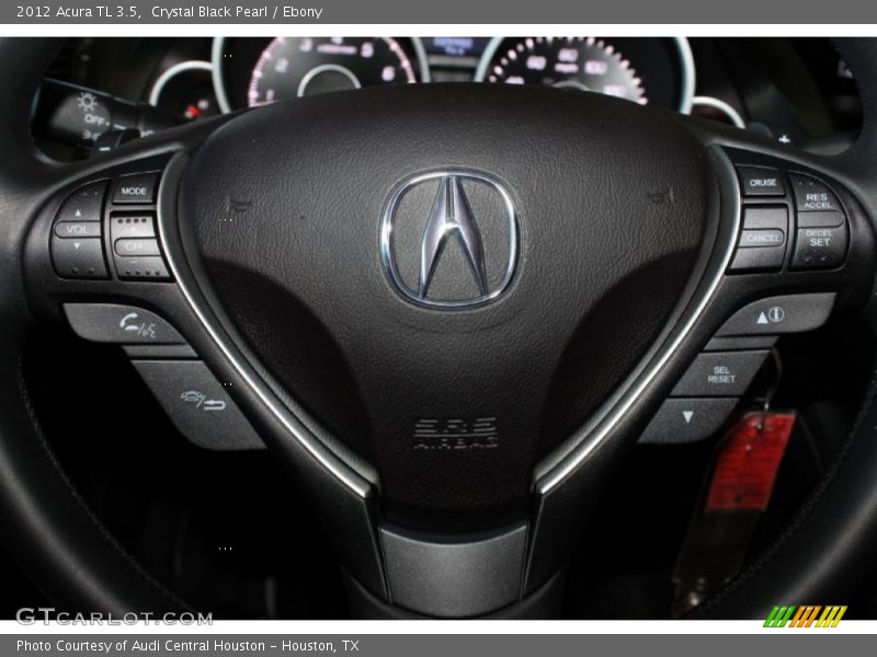 Crystal Black Pearl / Ebony 2012 Acura TL 3.5