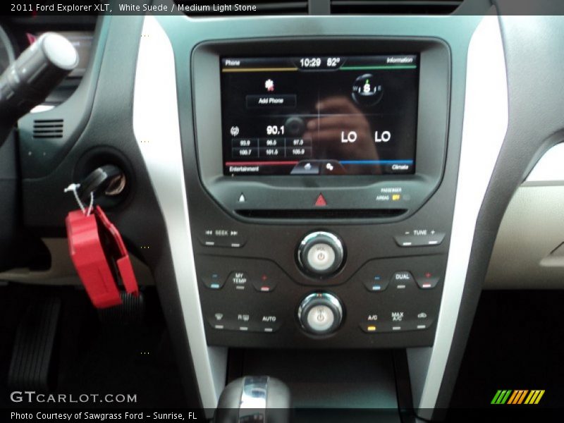 White Suede / Medium Light Stone 2011 Ford Explorer XLT