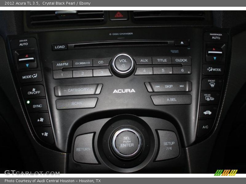 Crystal Black Pearl / Ebony 2012 Acura TL 3.5