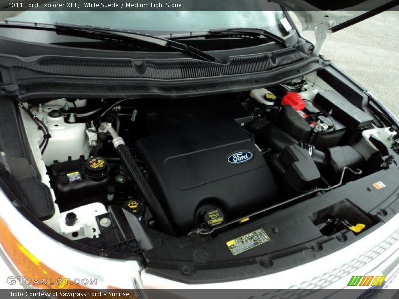 White Suede / Medium Light Stone 2011 Ford Explorer XLT