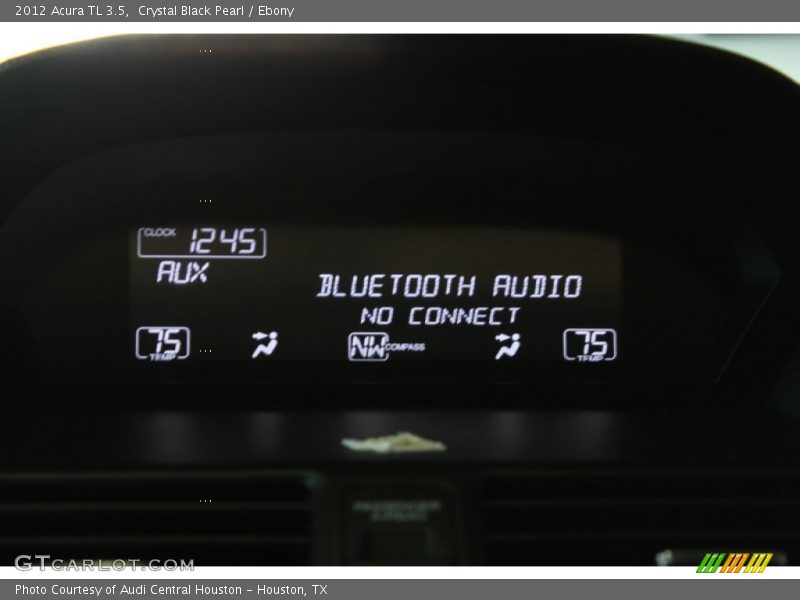 Crystal Black Pearl / Ebony 2012 Acura TL 3.5