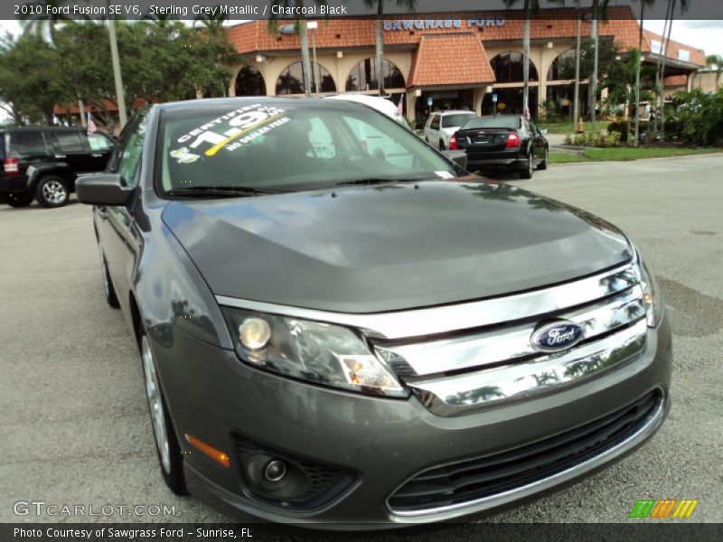 Sterling Grey Metallic / Charcoal Black 2010 Ford Fusion SE V6