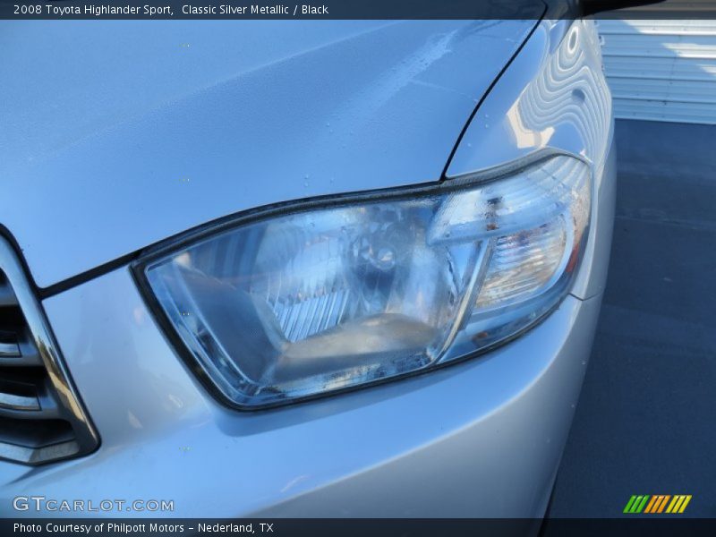 Classic Silver Metallic / Black 2008 Toyota Highlander Sport