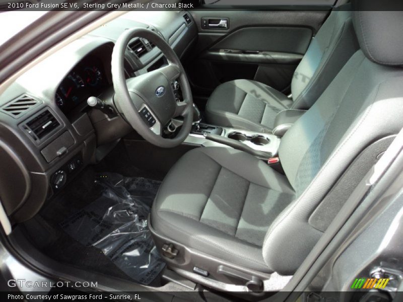 Sterling Grey Metallic / Charcoal Black 2010 Ford Fusion SE V6