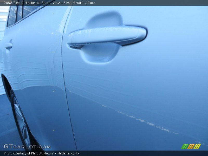 Classic Silver Metallic / Black 2008 Toyota Highlander Sport