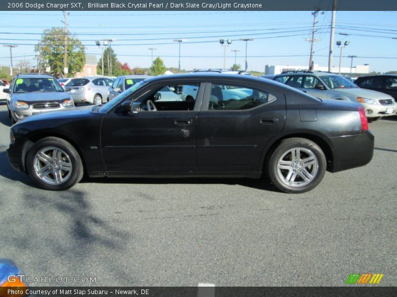 Brilliant Black Crystal Pearl / Dark Slate Gray/Light Graystone 2006 Dodge Charger SXT