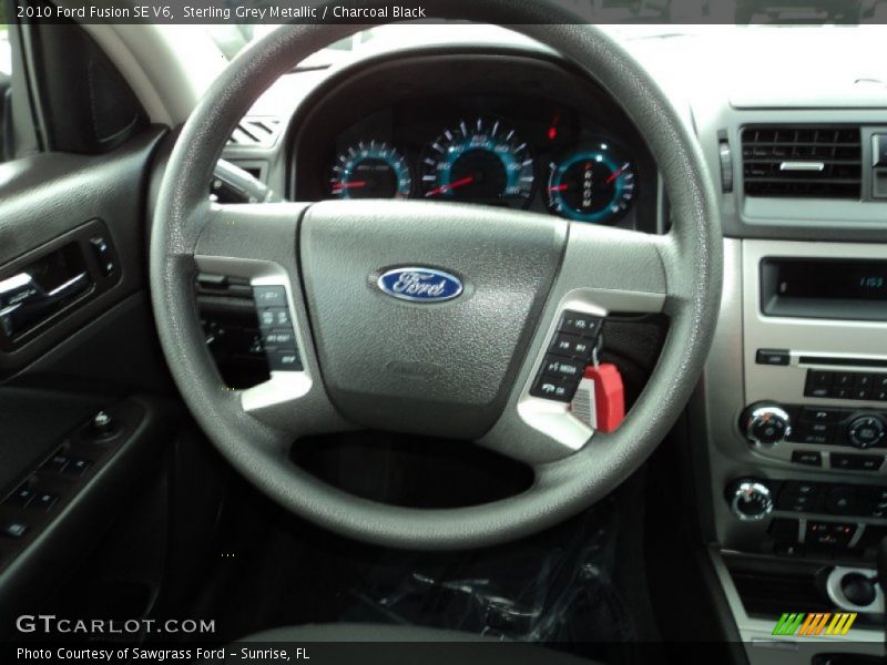 Sterling Grey Metallic / Charcoal Black 2010 Ford Fusion SE V6