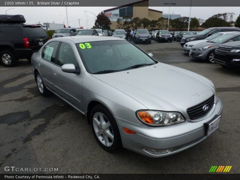 Brilliant Silver / Graphite 2003 Infiniti I 35