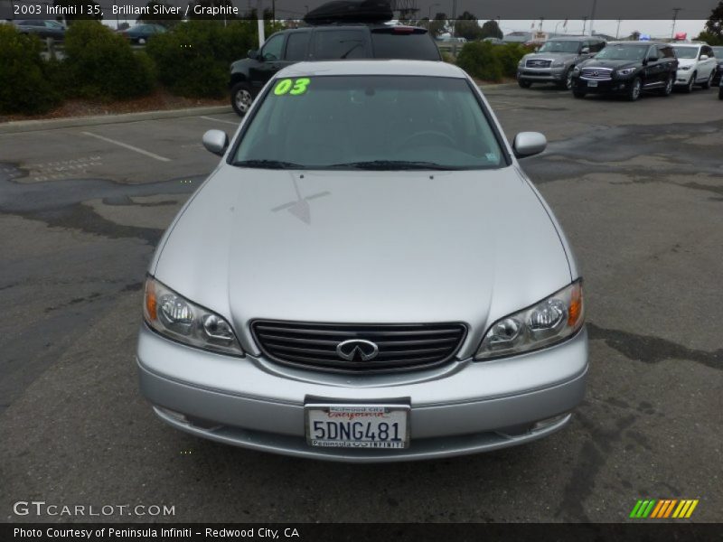 Brilliant Silver / Graphite 2003 Infiniti I 35