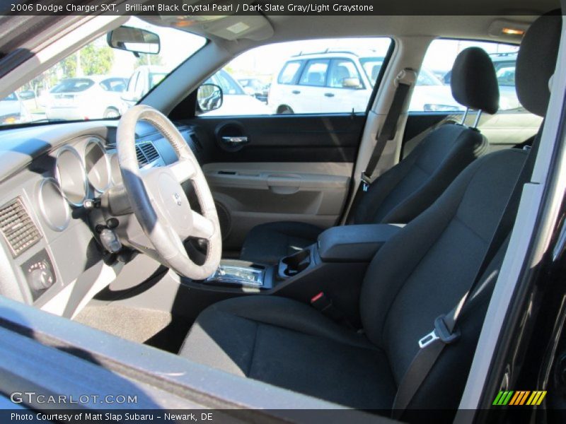 Brilliant Black Crystal Pearl / Dark Slate Gray/Light Graystone 2006 Dodge Charger SXT