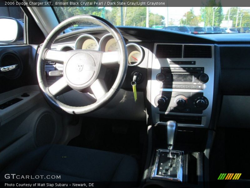 Brilliant Black Crystal Pearl / Dark Slate Gray/Light Graystone 2006 Dodge Charger SXT
