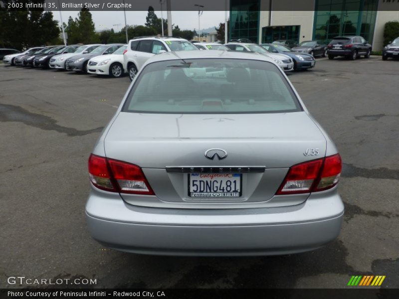 Brilliant Silver / Graphite 2003 Infiniti I 35