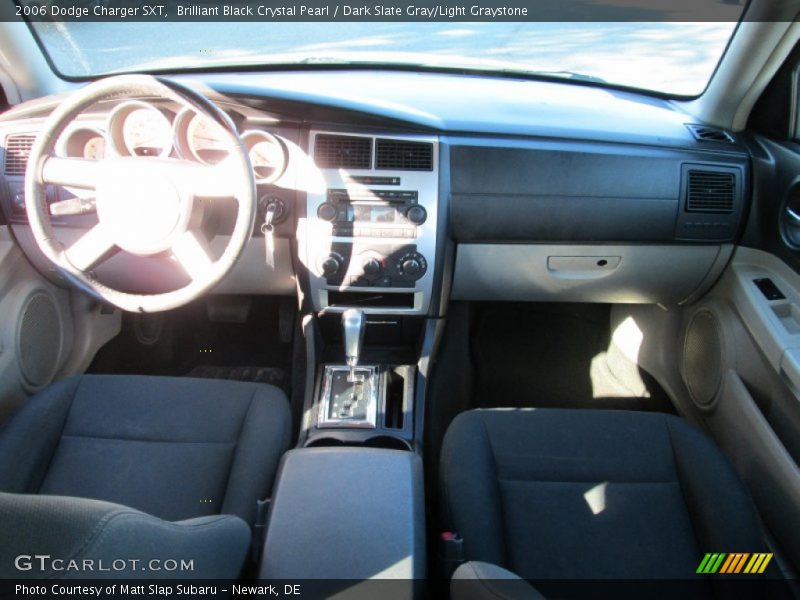 Brilliant Black Crystal Pearl / Dark Slate Gray/Light Graystone 2006 Dodge Charger SXT