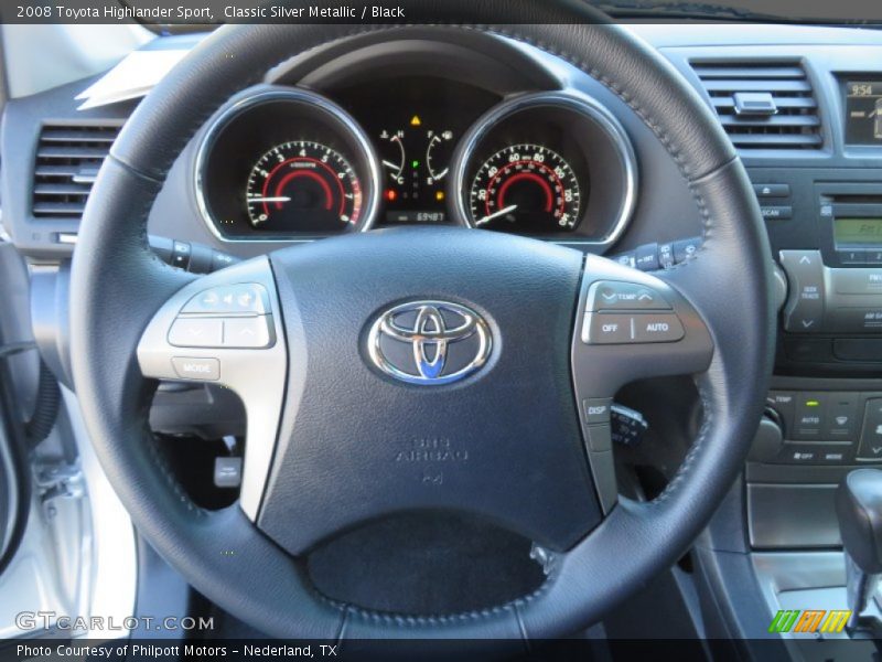Classic Silver Metallic / Black 2008 Toyota Highlander Sport