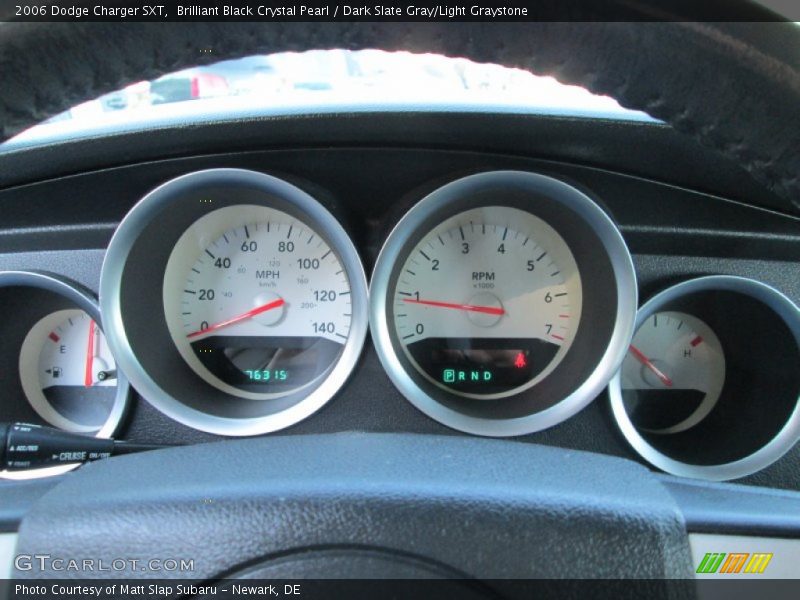 Brilliant Black Crystal Pearl / Dark Slate Gray/Light Graystone 2006 Dodge Charger SXT