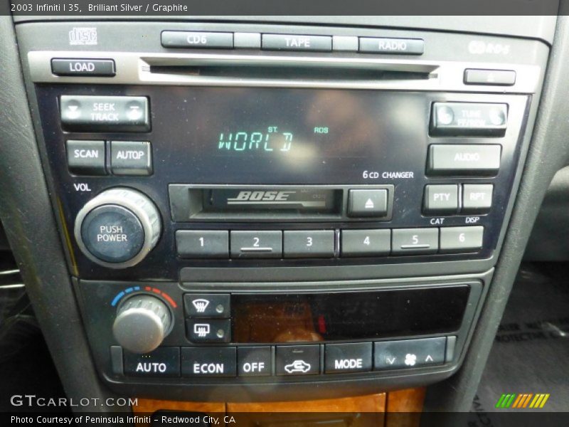 Brilliant Silver / Graphite 2003 Infiniti I 35