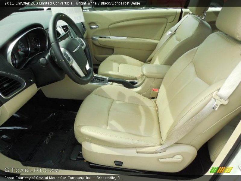 Bright White / Black/Light Frost Beige 2011 Chrysler 200 Limited Convertible