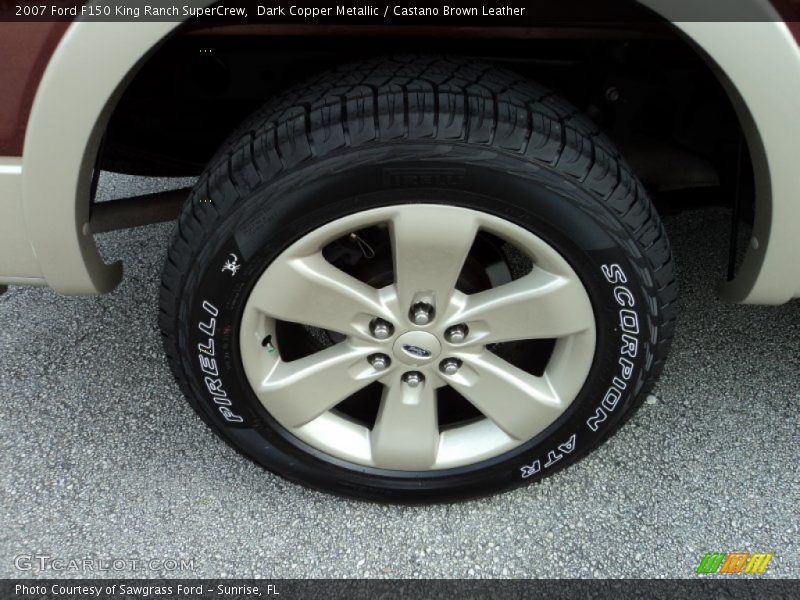 Dark Copper Metallic / Castano Brown Leather 2007 Ford F150 King Ranch SuperCrew
