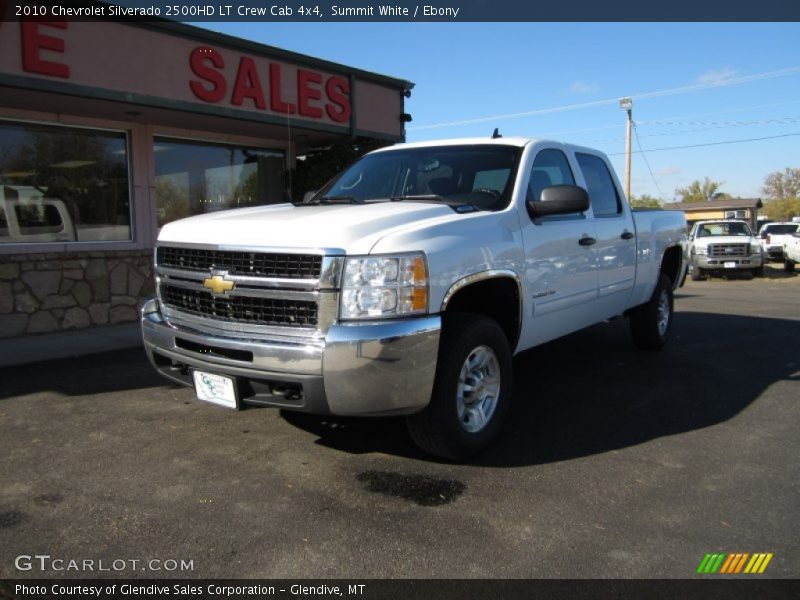 Summit White / Ebony 2010 Chevrolet Silverado 2500HD LT Crew Cab 4x4