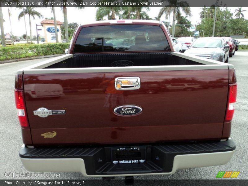 Dark Copper Metallic / Castano Brown Leather 2007 Ford F150 King Ranch SuperCrew