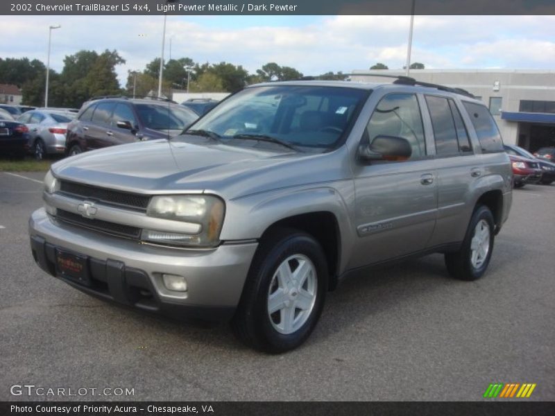 Light Pewter Metallic / Dark Pewter 2002 Chevrolet TrailBlazer LS 4x4