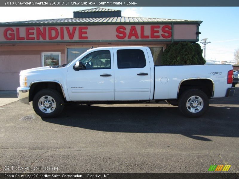 Summit White / Ebony 2010 Chevrolet Silverado 2500HD LT Crew Cab 4x4