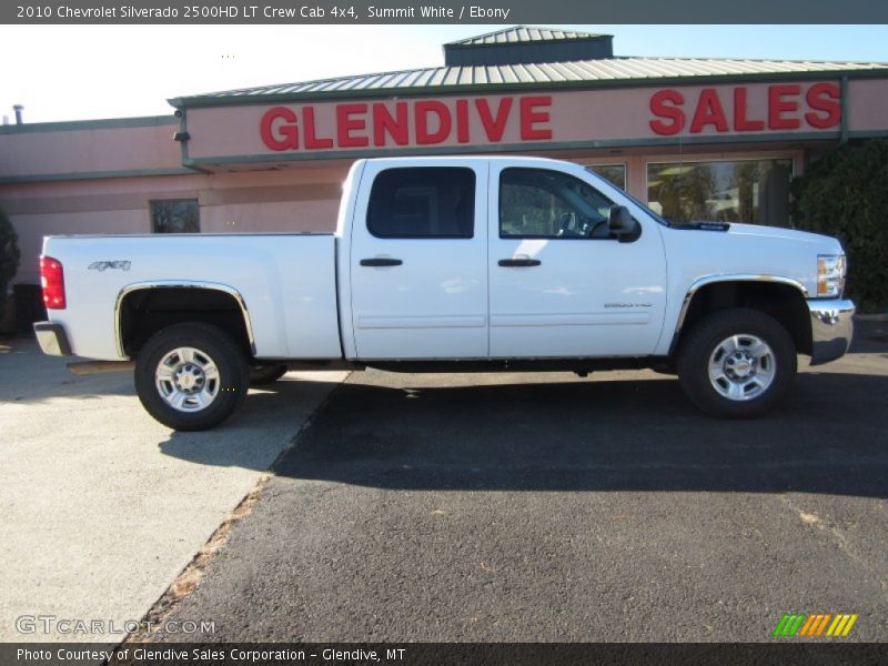 Summit White / Ebony 2010 Chevrolet Silverado 2500HD LT Crew Cab 4x4