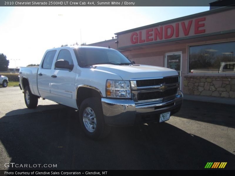 Summit White / Ebony 2010 Chevrolet Silverado 2500HD LT Crew Cab 4x4