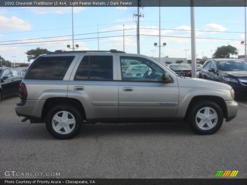 Light Pewter Metallic / Dark Pewter 2002 Chevrolet TrailBlazer LS 4x4