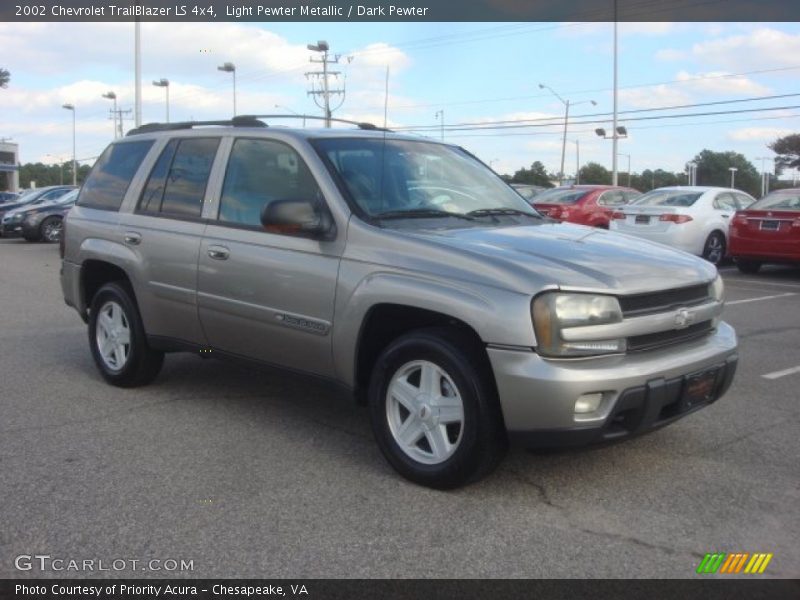Light Pewter Metallic / Dark Pewter 2002 Chevrolet TrailBlazer LS 4x4