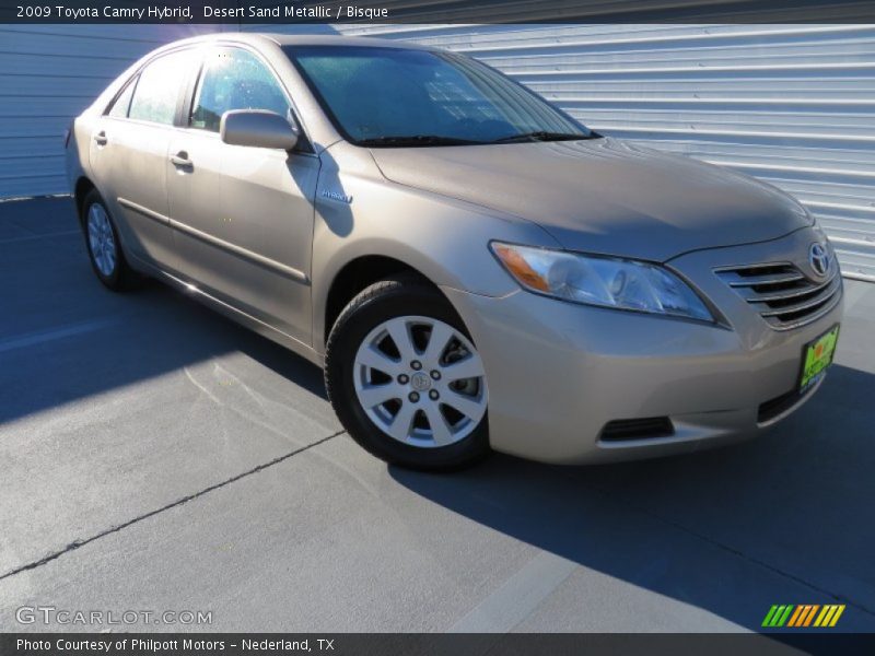 Desert Sand Metallic / Bisque 2009 Toyota Camry Hybrid