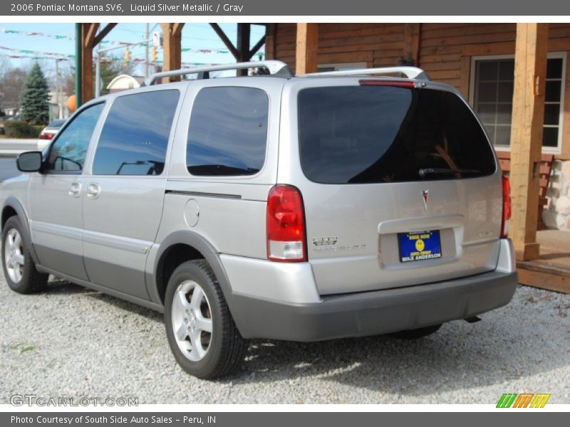 Liquid Silver Metallic / Gray 2006 Pontiac Montana SV6