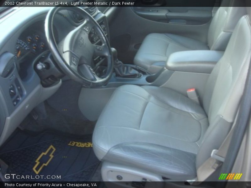 Light Pewter Metallic / Dark Pewter 2002 Chevrolet TrailBlazer LS 4x4