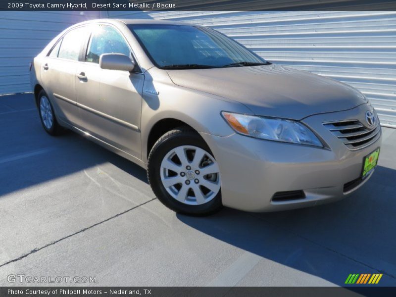 Desert Sand Metallic / Bisque 2009 Toyota Camry Hybrid