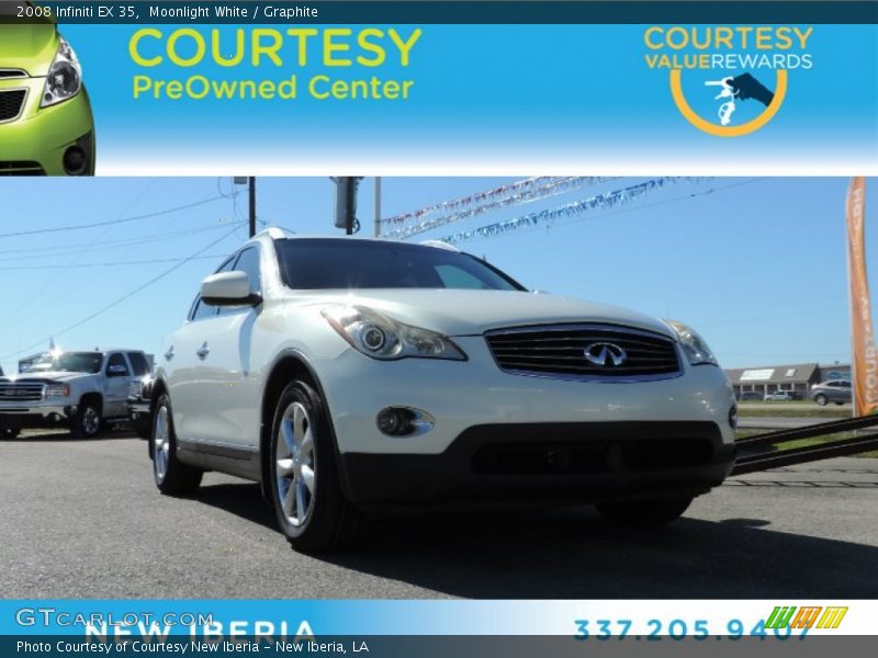 Moonlight White / Graphite 2008 Infiniti EX 35