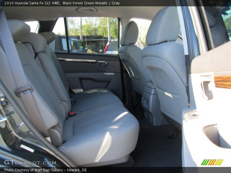 Black Forest Green Metallic / Gray 2010 Hyundai Santa Fe GLS 4WD