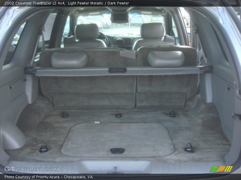 Light Pewter Metallic / Dark Pewter 2002 Chevrolet TrailBlazer LS 4x4