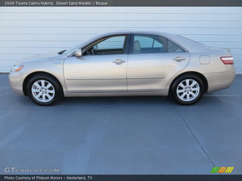 Desert Sand Metallic / Bisque 2009 Toyota Camry Hybrid