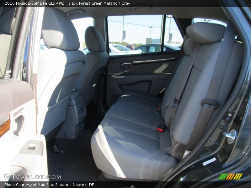 Black Forest Green Metallic / Gray 2010 Hyundai Santa Fe GLS 4WD