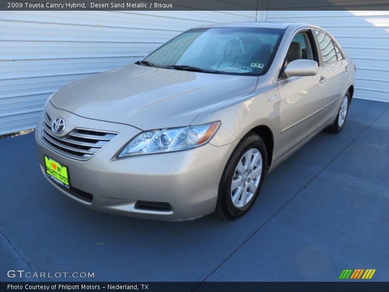Desert Sand Metallic / Bisque 2009 Toyota Camry Hybrid