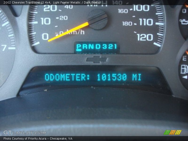 Light Pewter Metallic / Dark Pewter 2002 Chevrolet TrailBlazer LS 4x4
