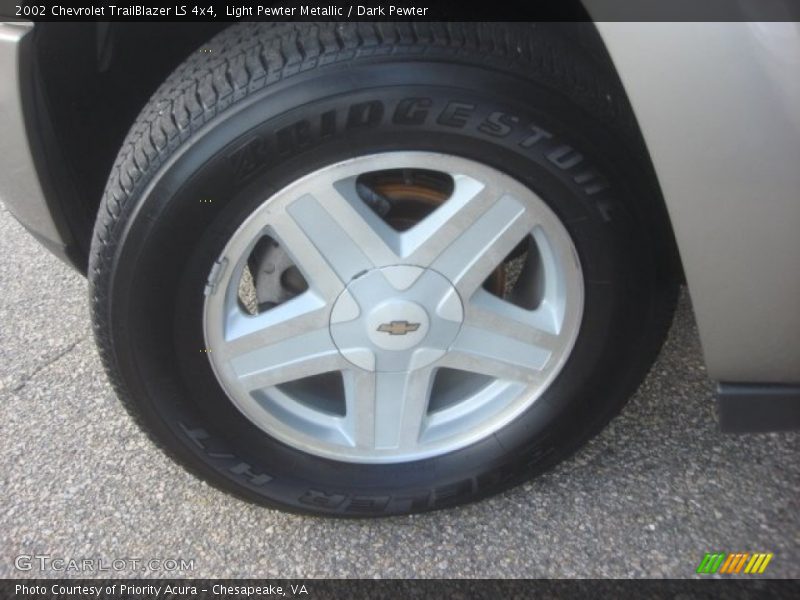 Light Pewter Metallic / Dark Pewter 2002 Chevrolet TrailBlazer LS 4x4